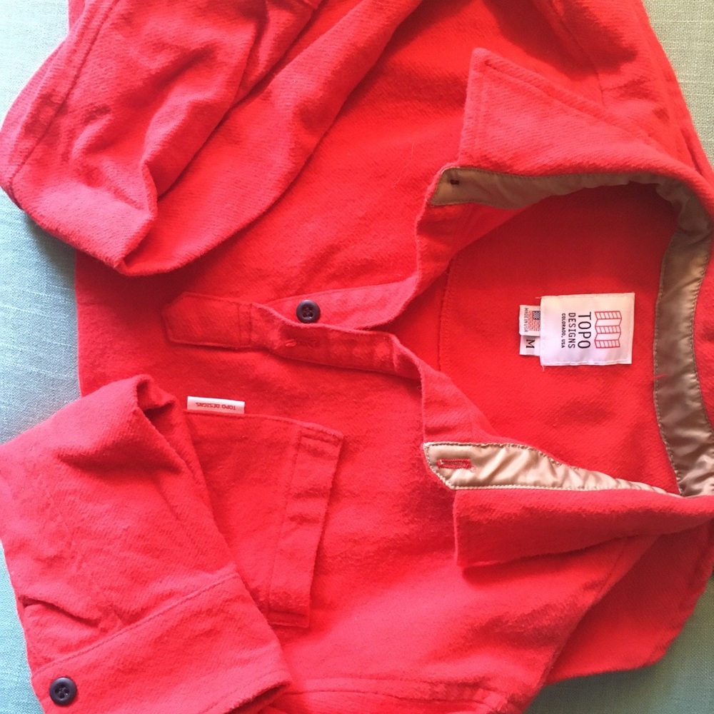 Topo Designs wool popover Slim medium (fits small)